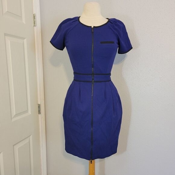 Jason wu full Zip Up Fit And Flare Dress Sz 4 - Picture 11 of 11